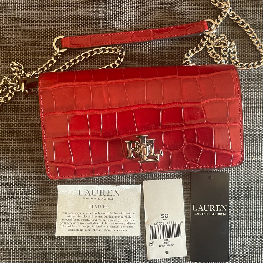 EMBOSSED CROSSBODY TURN-LOCK TECH CASE